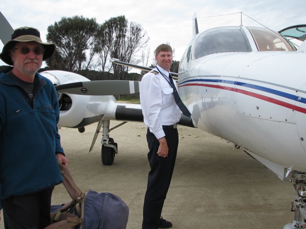 Jay Wilson and local NE pilot Gene Carins, Munro Airport (RM)